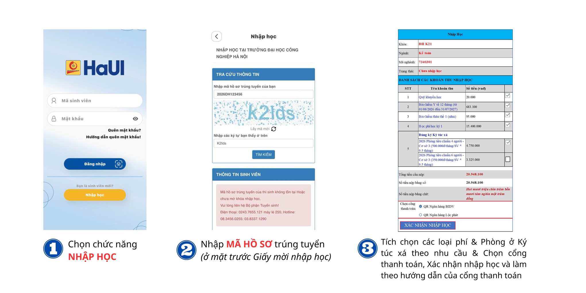 Hướng dẫn đăng ký phòng ở Ký túc xá trực tuyến dành cho tân sinh viên năm học 2026-2027