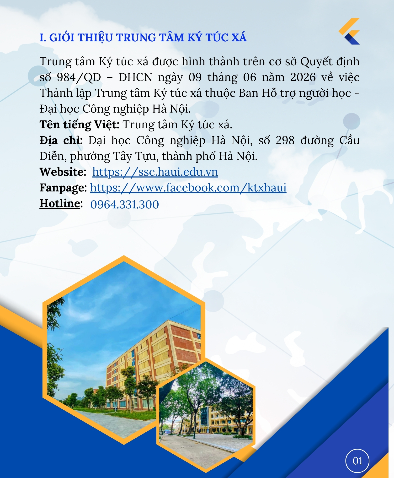 Hướng dẫn Tân sinh viên nội trú năm học 2026 - 2027