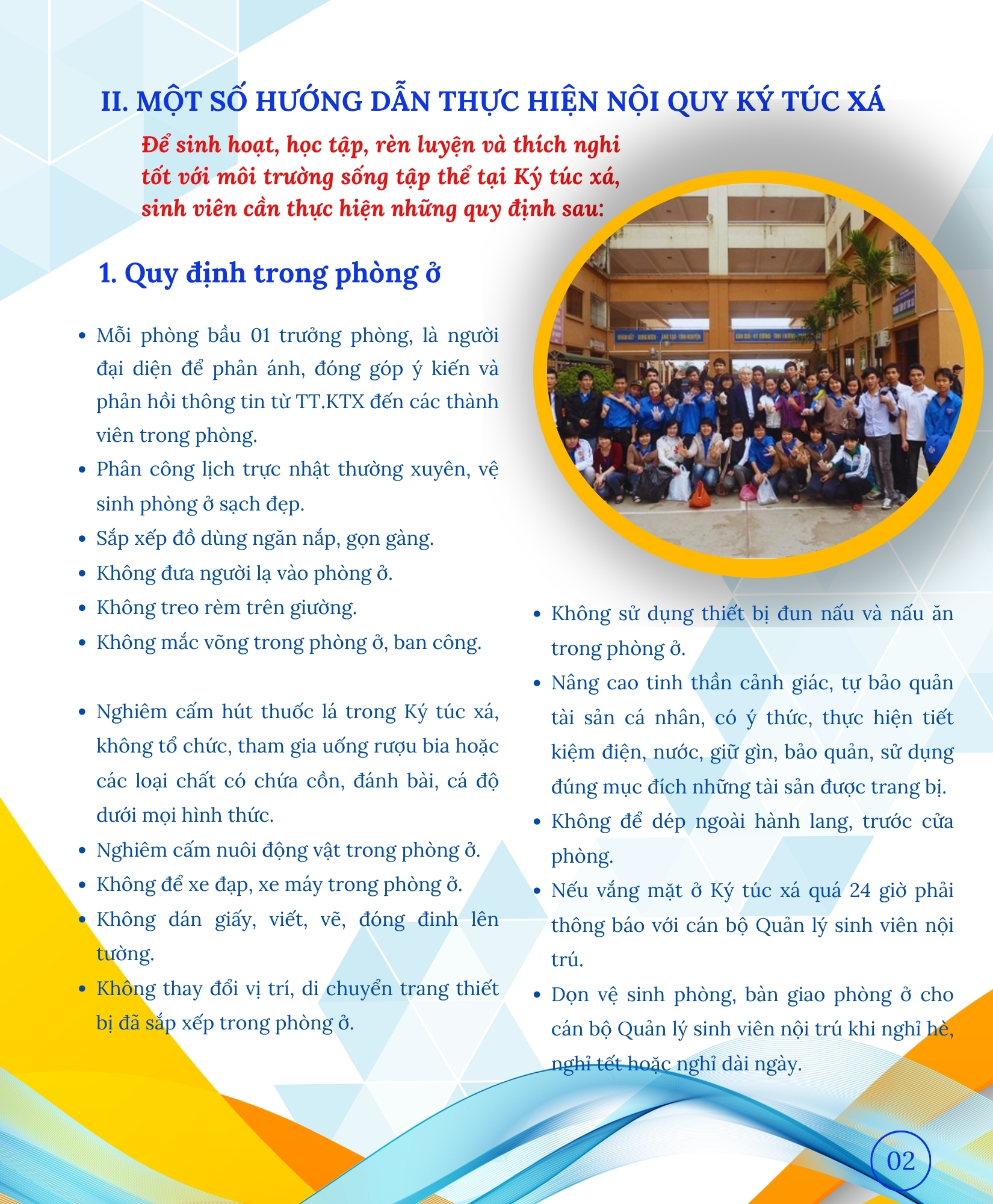 Hướng dẫn Tân sinh viên nội trú năm học 2026 - 2027